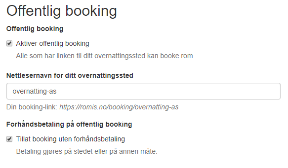 Offentlig booking